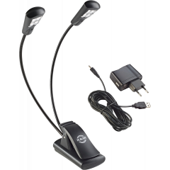 K&M Lampe de pupitre 2 bras 4 Leds avec alim - Vue 1